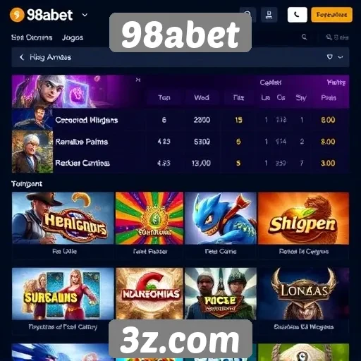 Analise das ofertas de jogos no 98abet